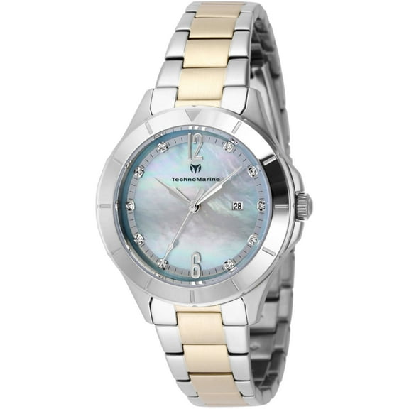 Technomarine TM-825002 Women's Luna Tides Two Tone Bracelet Watch