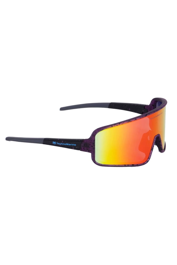 TMEW008-04 Unisex Polarized Purple Frame Sunglasses