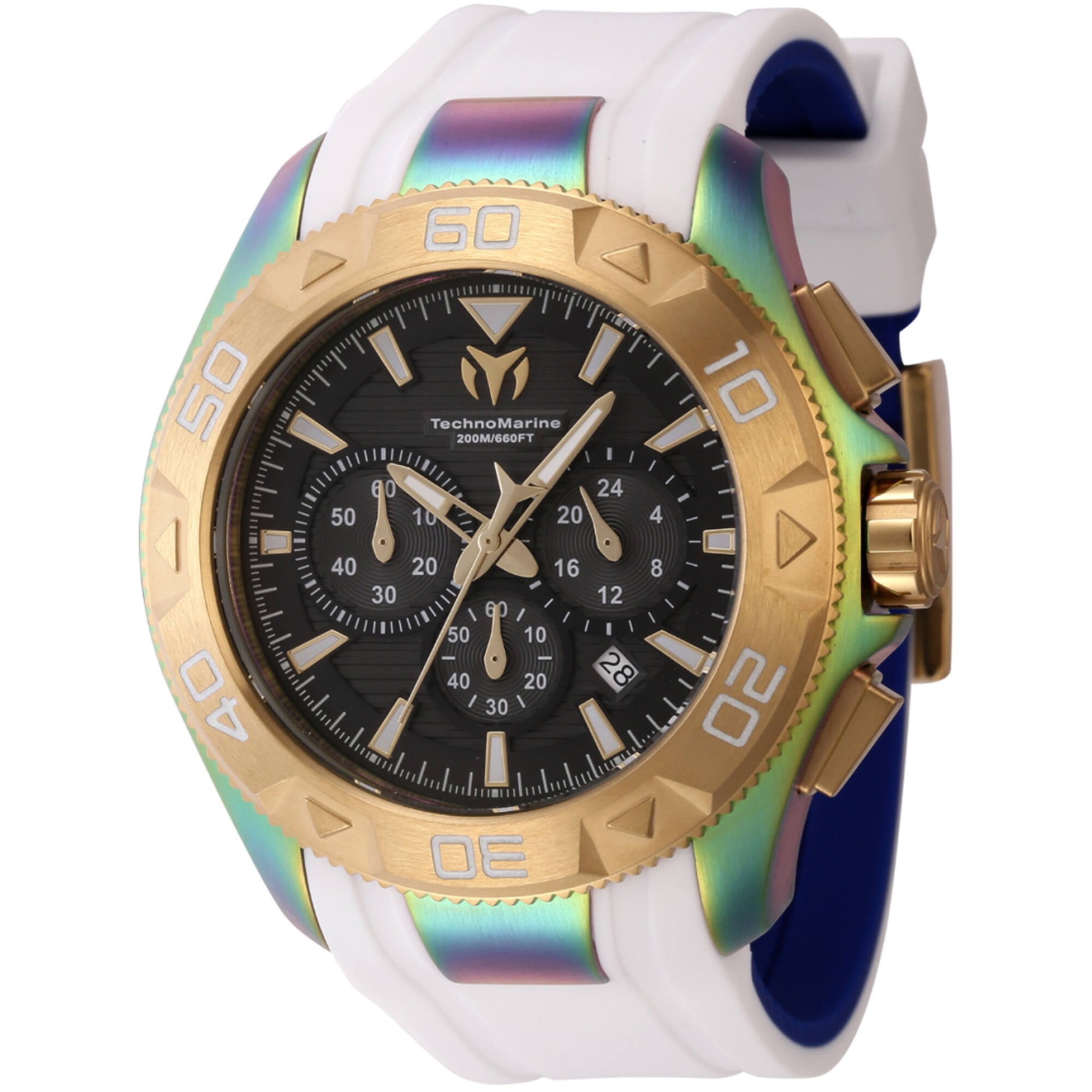 Technomarine Reef TM-523013 Orologio da Uomo - Impermeabile - Analogico - Movimento Quarzo - acciaio inossidabile con quadrante bianca - 45mm