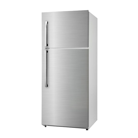Techomey 18 Cu ft Refrigerator Top Freezer Thermostat Reversible Door Apartment Size Garage