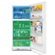 Techomey 19 Cu ft 2 Way Refrigerator Top Freezer Propane/LPG Off-Grid Outdoor White
