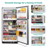 Techomey 19 Cu ft Refrigerator Top Freezer 2 Way Propane/LPG Off-Grid Outdoor