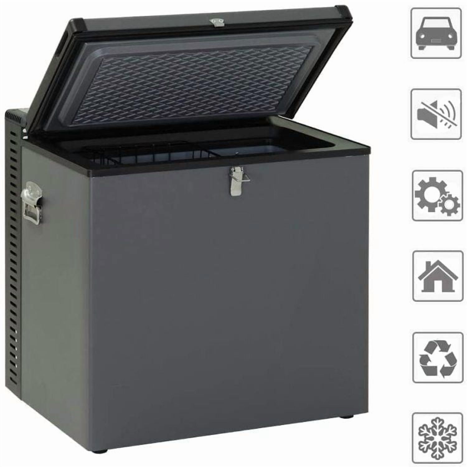 Techomey Gas Fridge 2.4 Cu ft Chest Freezer Refrigerator 12V/110V Caravan Truck Home Propane
