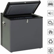 Techomey Gas Fridge 2.4 Cu ft Chest Freezer Refrigerator 12V/110V Caravan Truck Home Propane