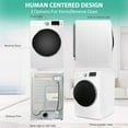 thumbnail image 1 of Techomey 8 Cu ft Electric Front Load Dryer 27 in.W Large Capacity Steam Function, Wrinkle Care Stackable, 1 of 10