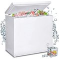 thumbnail image 1 of Techomey Chest Freezer 5 CU. FT, Deep Freezer, Top Open Door with Adjustable Thermostat Control&Removable Wire Basket, White, 1 of 10