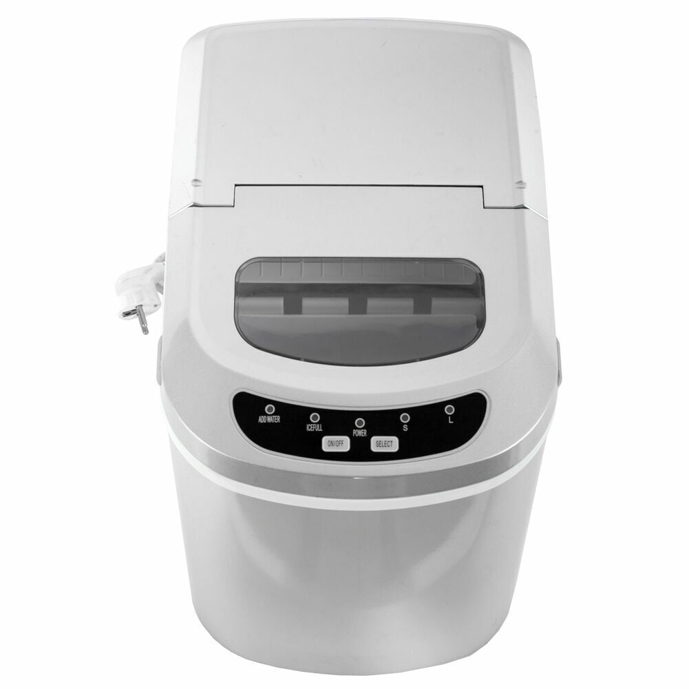 Techomey Countertop Ice Maker Portable Ice Machine Compact 26lbs in 24H ‎Silver