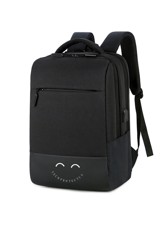 15.6" Laptop Backpack with USB Charging Port, Black