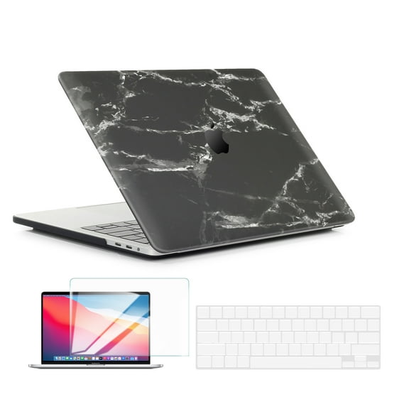 Techprotectus Hardshell Case for Apple 13" MacBook Air, Black Marble