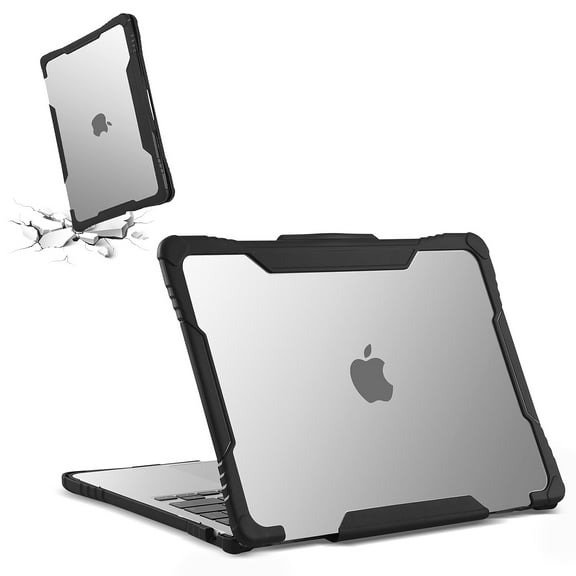 Techprotectus Rugged Laptop Sleeve with Keyboard Cover for Apple 13.6 Macbook Air 2022 M2 Clear