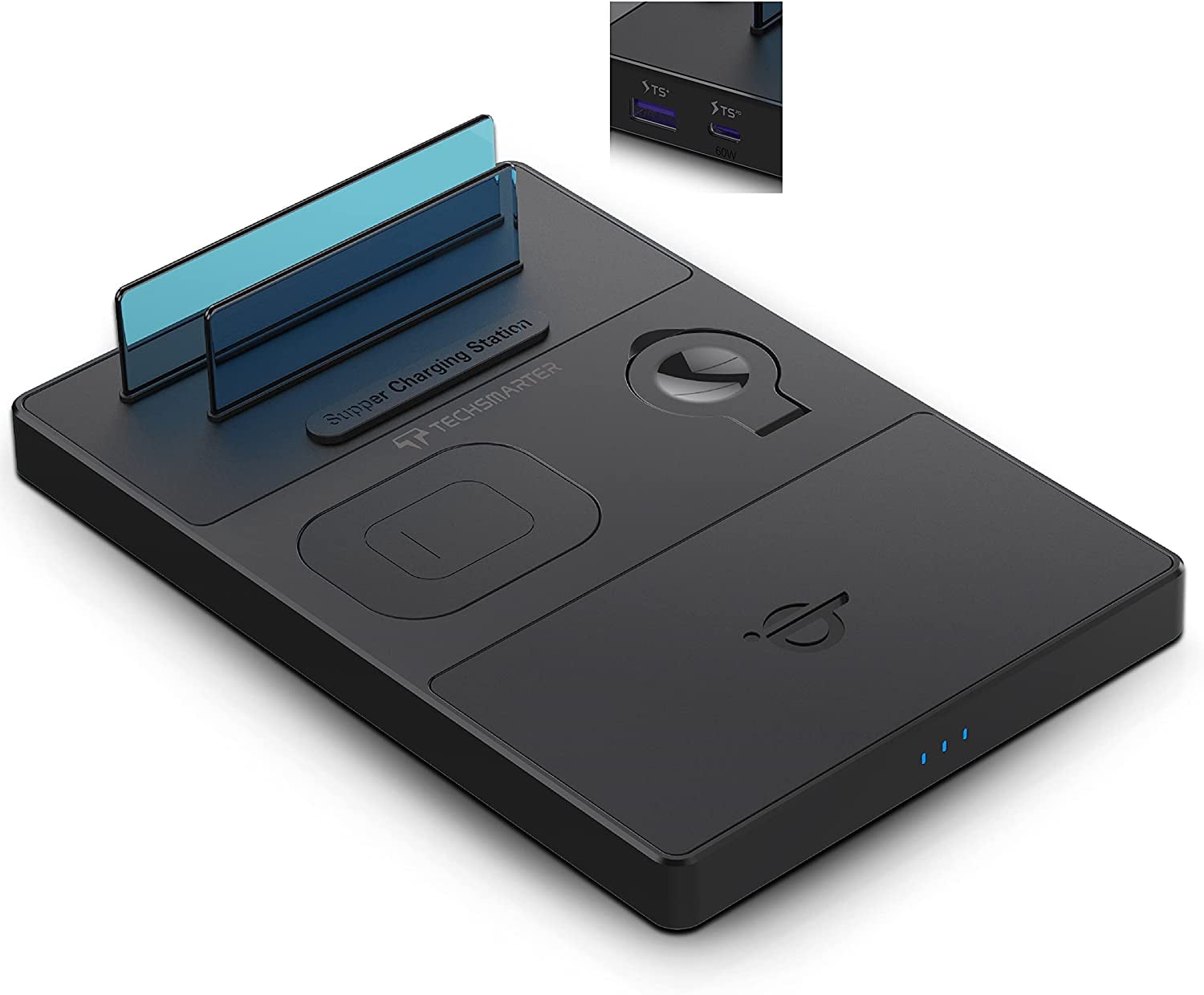 Techsmarter 5-in-1 Wireless Charging Station