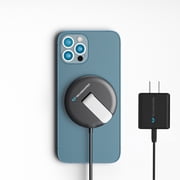 Techsmarter Magnetic Wireless Charging Pad with Kickstand. Compatible with iPhone 12, 13, 14, 15 Series Phones Only