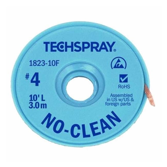 Techspray No-Clean Blue No 4 Braid - AS 1823-10F