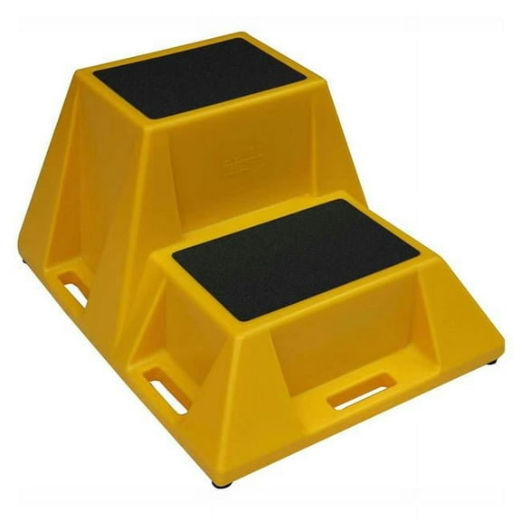 Techstar Plastics B2158771 28 x 36 x 20 in. TechStars Industrial Step Stand - 2 Step - SS-2-08 - Yellow