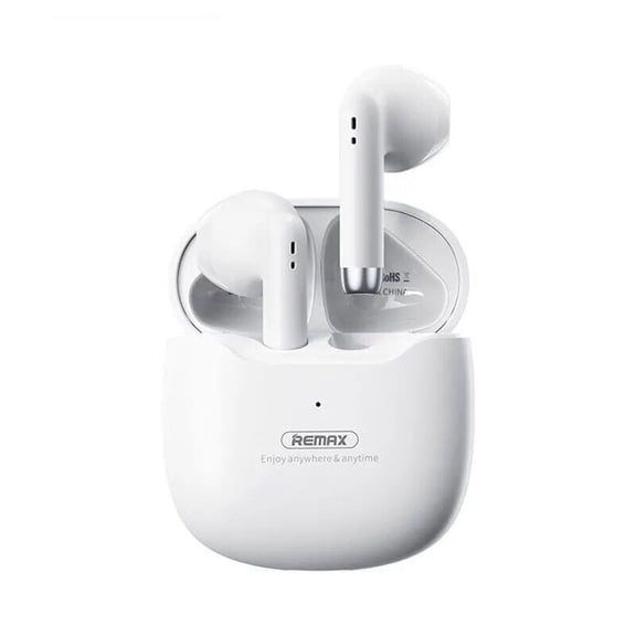 Techsy In-Ear Wireless Headset with Mini Charging Case, White