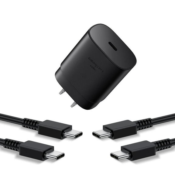 Techsy Samsung Galaxy Series Single Charger with USB-C Cable