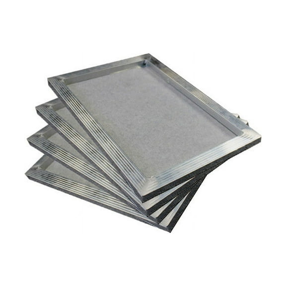 Techtonda 4Pcs 16x20 Inches Mesh Screen Aluminum Frame Stretched Screen Printing Mesh Frame
