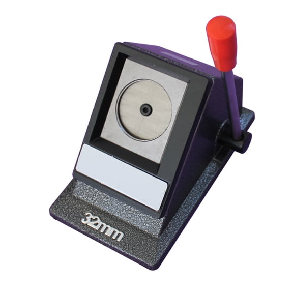 Techtongda 1-1/4" 32mm Button Graphic Stand Die Cutter Manual Cutting Machine Card Die Cutter