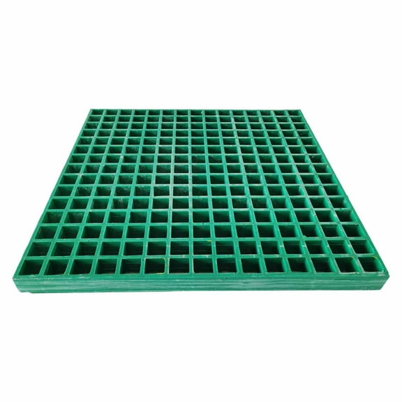 Techtongda 1.9ft*1.9ft Green Fiberglass FRP Grating Glass Steel Grille
