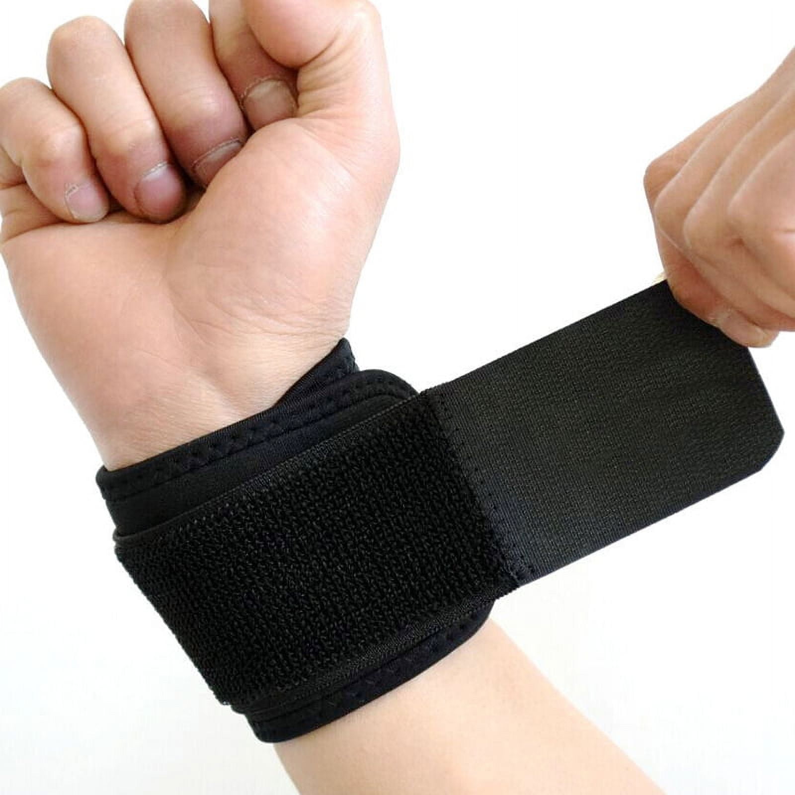 Techtongda 1 Pair Wristbands Wrist Bracers Weight Lifting Wrist Support