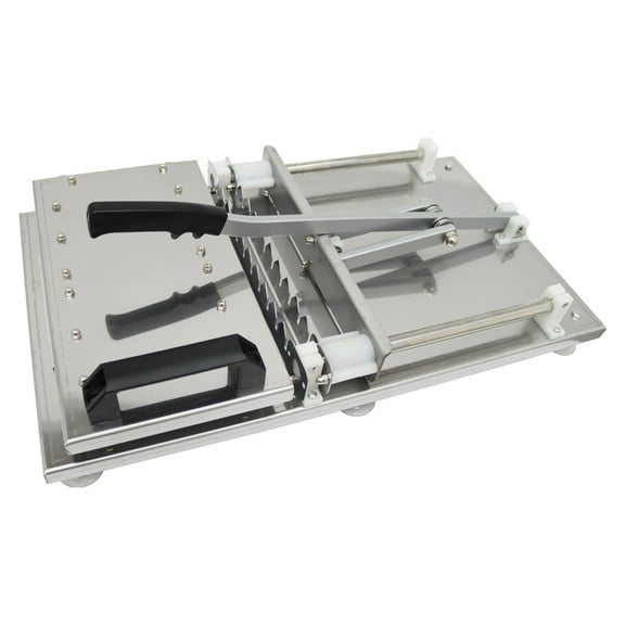 Techtongda 10 Strings Manual Wear Meat Kebab Machine Threading Machine Outdoor BBQ Tool Stainless Steel