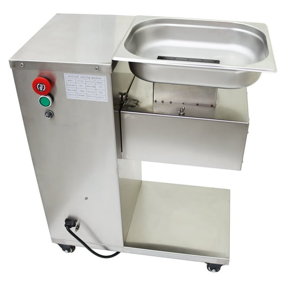 Techtongda 130L-B Stainless Steel Meat Cutter Meat Slicer Cutting Machine with 4mm Blade