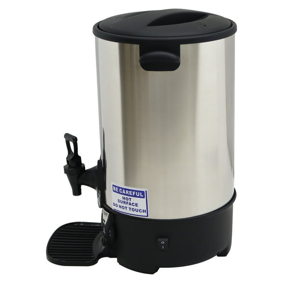 Techtongda 15.4L Hot Coffee Dispenser Water Boiler Office Home Stainless Steel Heater Kettle Silver