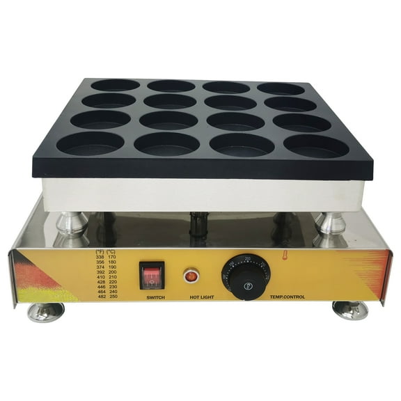 Techtongda 16pcs Nonstick Electric Red Bean Cake Waffle Maker Machine