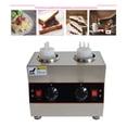 thumbnail image 1 of Techtongda 2 Pot Electric Sauce Warmer Chocolate Sauce Cheese Warmer Pump Dispenser Condiment Melter Double Head, 1 of 11