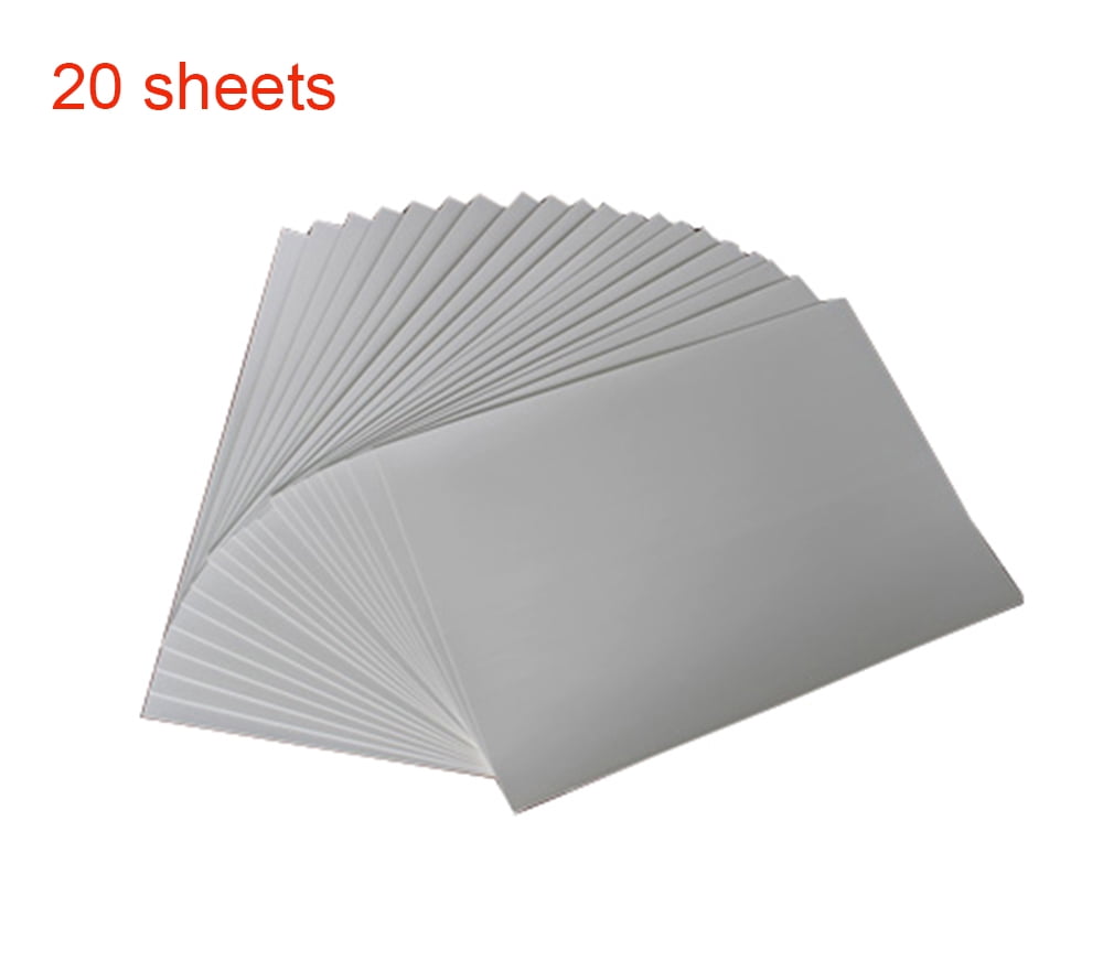 Techtongda 20 Sheets A4 Inkjet T-shirt Dark Transfer Paper for DIY T-shirt Heat Press Printing