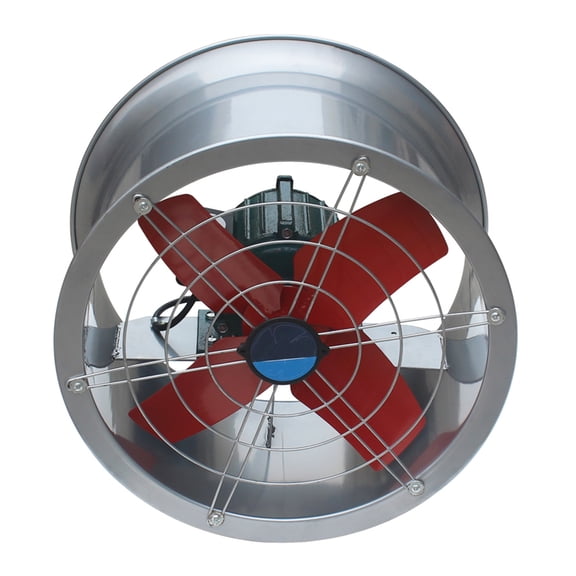 Techtongda 220V 24" Cylinder Pipe Fan Explosion-Proof Axial Fan Cylinder Wall Mounted Ventilator