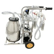 Techtongda 25L Electric Oil-free Vacuum Pump Milking Machine Farm Bucket Cow Goat Milk Machine
