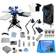 thumbnail image 1 of Techtongda 3 Color Screen Printing Kit Rotary Screen Printing Press Machine With 4 Station #006889, 1 of 8