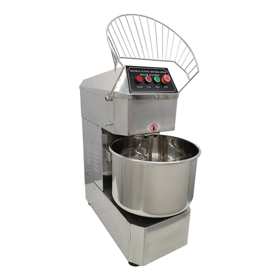 Techtongda 30QT Electric Commercial Spiral Dough Mixer Stand Mixer Kneading Flour Mixer Double Action Double Speed