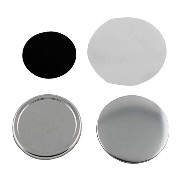 Techtongda 37mm Rubber Magnetic Button Parts for Button Maker 100pcs/Set DIY