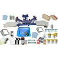 thumbnail image 1 of Techtongda 4 Color 2 Station Screen Printing Press Kit Full Colors Silk Screen Printing materials #006958, 1 of 11