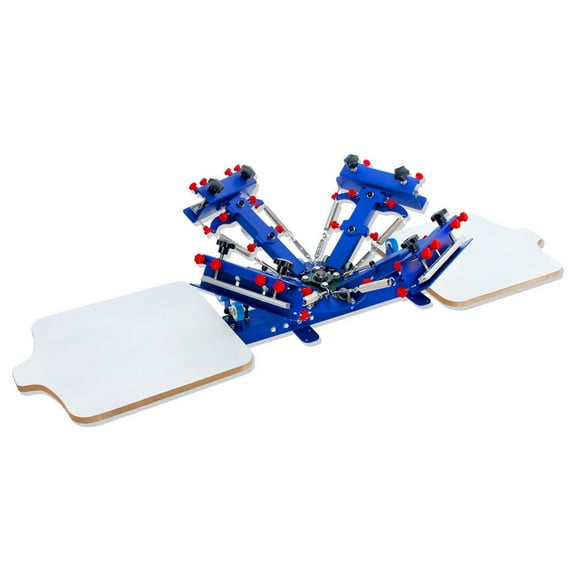 Techtongda 4 Color Screen Printing Machine 2 Station Press Equipment Registration Color New