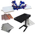 thumbnail image 1 of Techtongda 4 Color Screen Printing Machine Kit Bundle Flash Dryer Package Screen Press #006938, 1 of 8