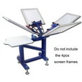 thumbnail image 1 of Techtongda 4 Color Screen Printing Press Machine Floor Type Metal Screen Printer MIcro-adjust #006524, 1 of 1