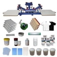thumbnail image 1 of Techtongda 4 Color Screen Printing Press with Materials Starter Screen Printing Kit #006937, 1 of 9