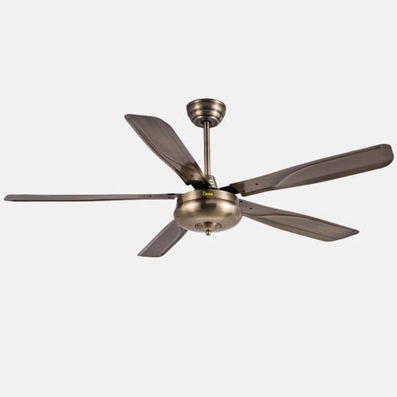 Techtongda 42inch Luxurious Decorative Ceiling Fan 5 Stainless Iron Metal Fan Blades
