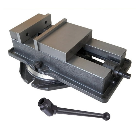 Techtongda 5" CNC Milling Machine Lockdown Vise 360 Rotation Precision Milling Vise with Base Hardened Metal