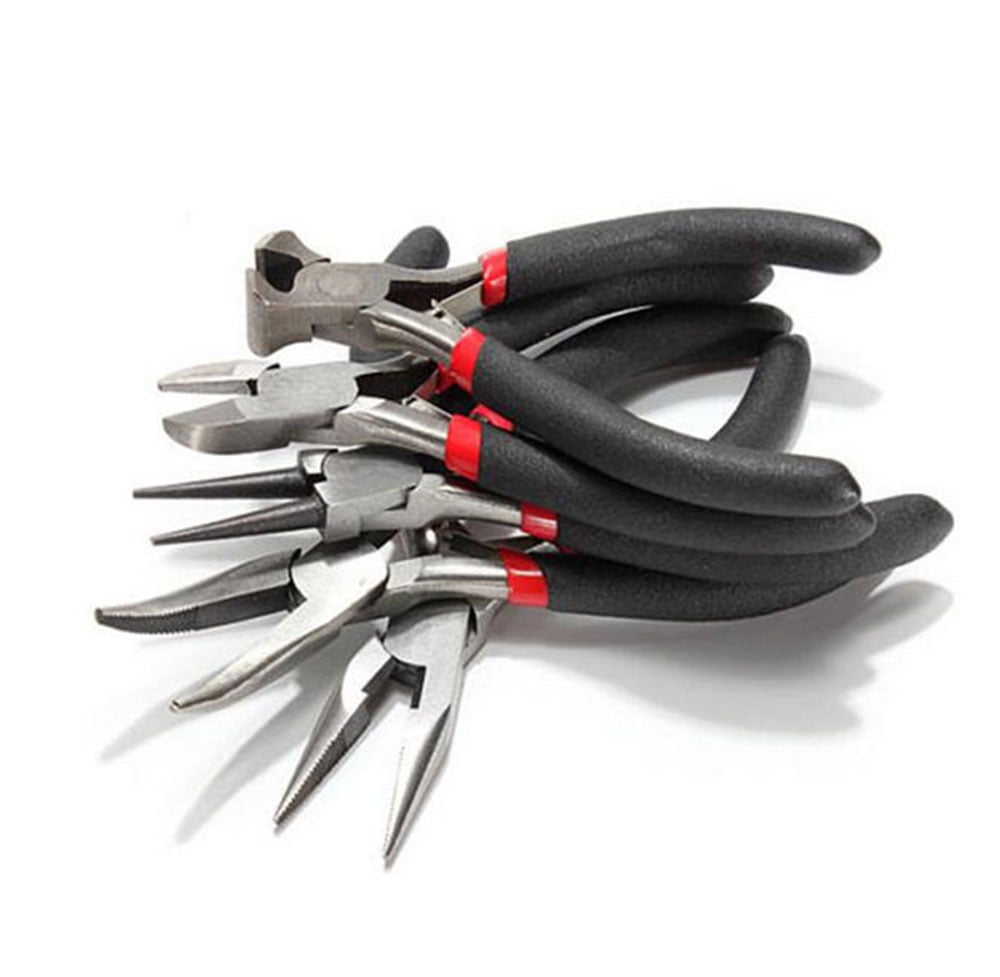 Techtongda 5" Plier Jewelers Pliers Set Jewelry Making Beading Wire Wrapping Hobby 5pcs