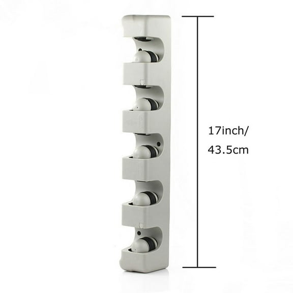 Techtongda 5 Position Wall Mount Magic Mop Broom Holder Hanger Cleaning Tool Organizer Garage or Kitchen