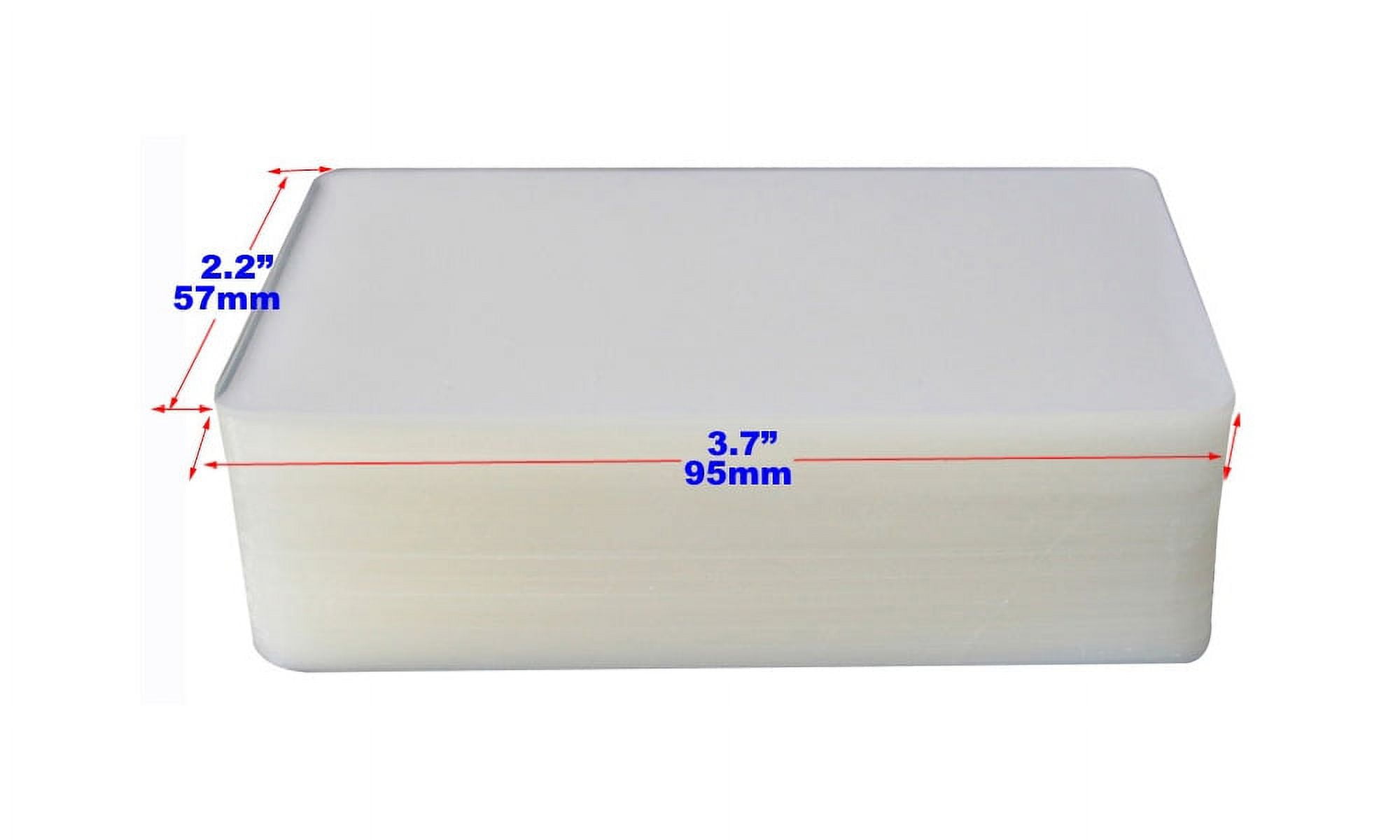 Techtongda 5Mil 2.2x3.7In Clear Laminating Pouch Film Thermal Hot Lamintor 300sheets/pack