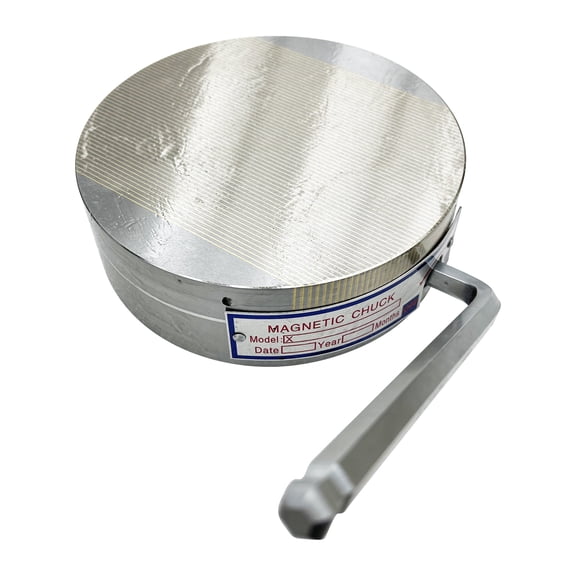 Techtongda 6.3" Round Magnetic Chuck Fine Pole Permanent with Magnetic Force for Grinding Machine
