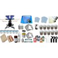 thumbnail image 1 of Techtongda 6 Color Screen Printing Kit with Materials 6 Color 6 Station Silk Screen printing Machine #006969, 1 of 9