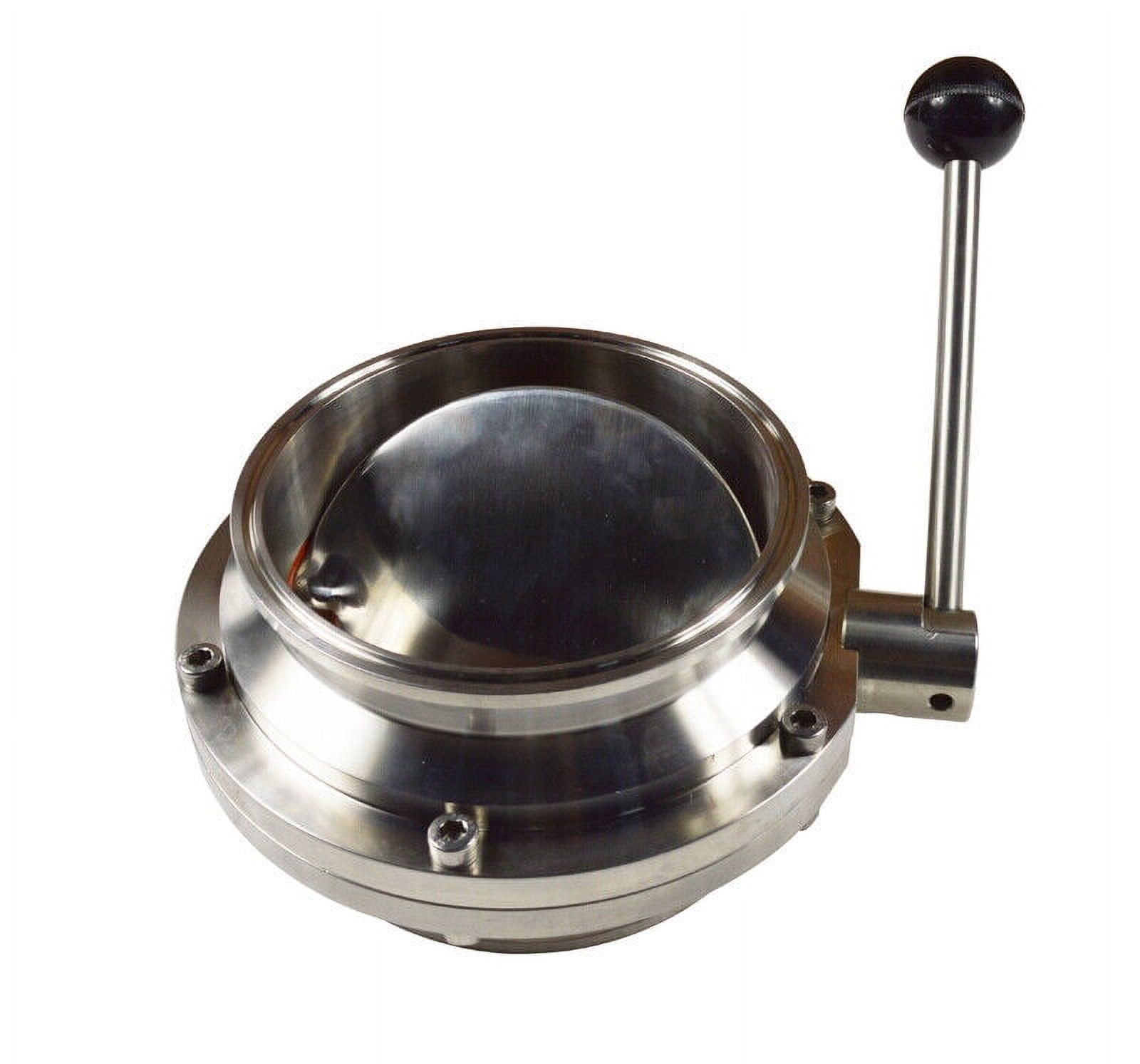 Filtro Sanitario In Acciaio Inox 304 TECHTONGDA – Tri Clamp 2'' Tipo L Con Valvola Manuale - Foto 4