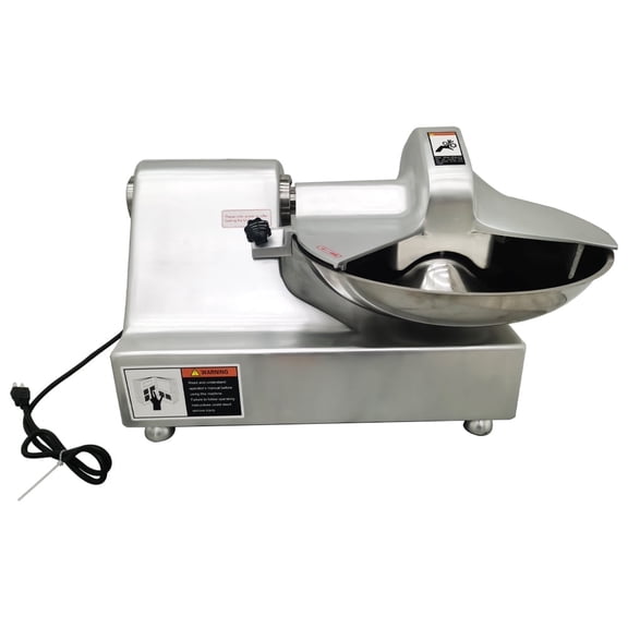 Techtongda 8L Meat Vegetable Prep Food Processor Vegetable Chopper Machine for Cutting Meat Chili Sauce Carrots Pepper