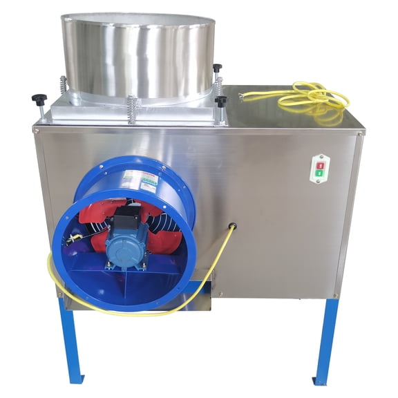 Techtongda Commercial Garlic Separator Machine Electric Garlic Separating Splitter Garlic Clove Splitting Separator with Cylinder Pipe Fan Capacity 800-1000Kg/h 220V